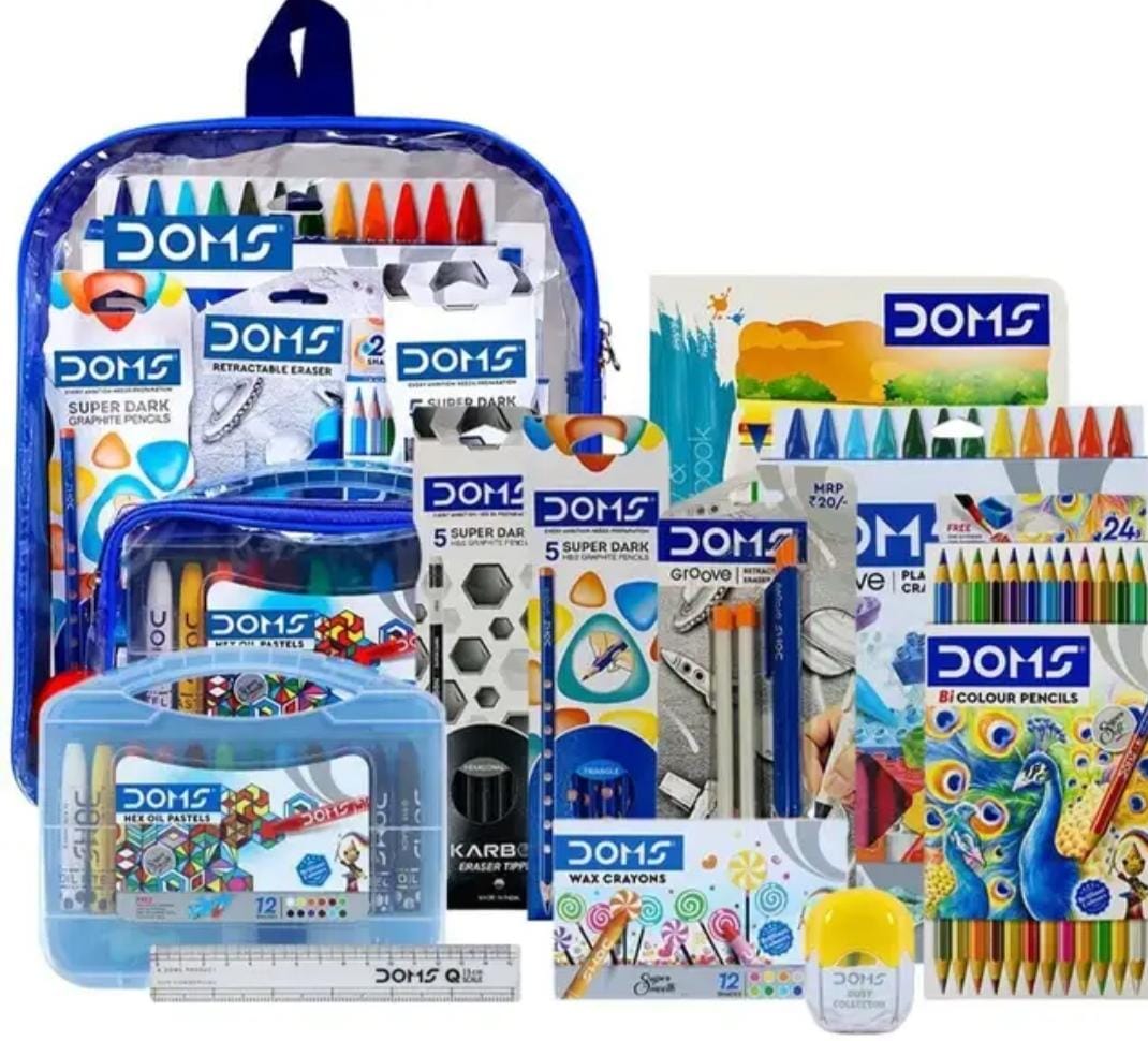 Doms Smart Kit | Comes With Transparent Zipper Bag |