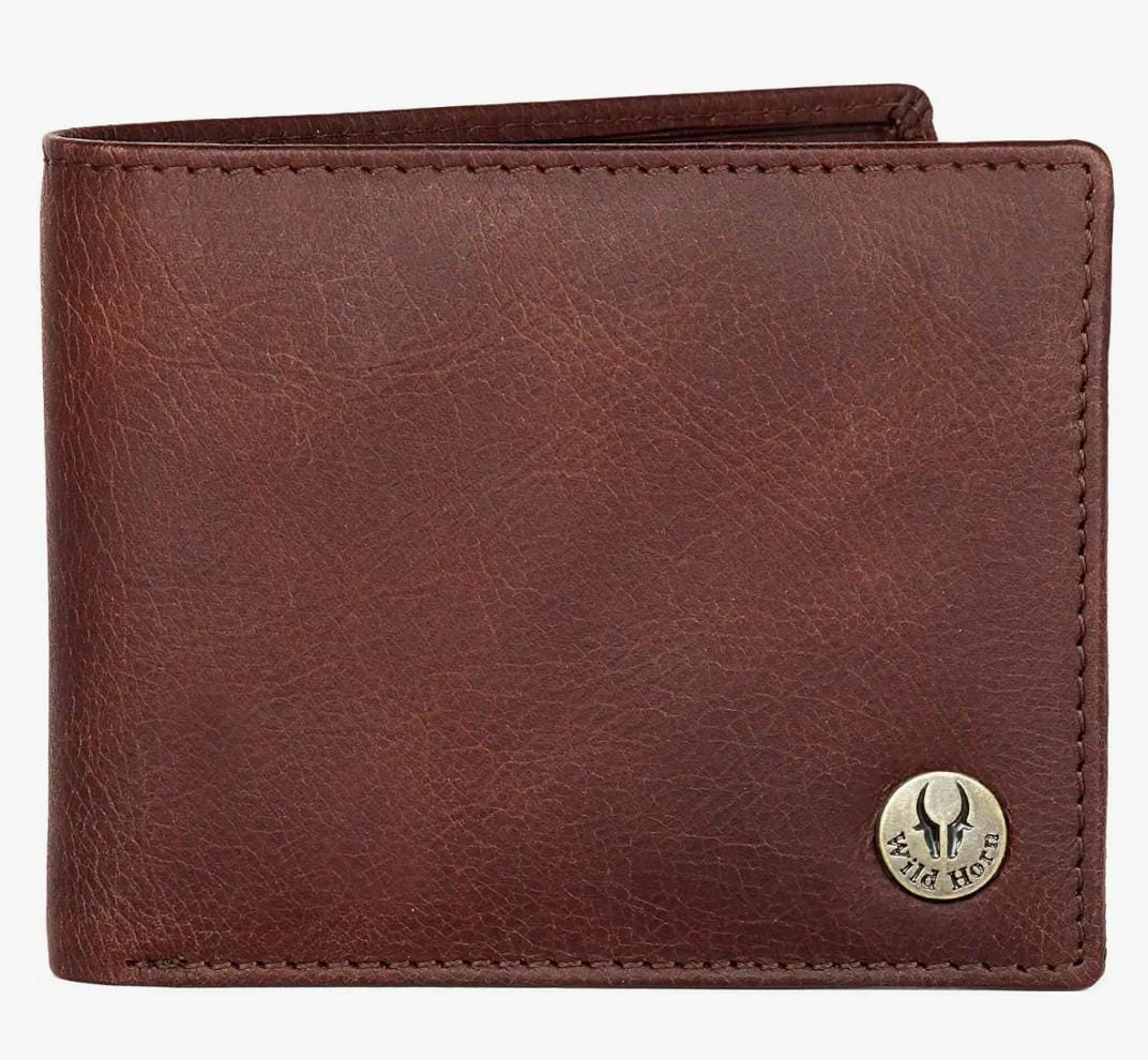 Brown Leather Men's Wallet (WH2052 CRACKLE