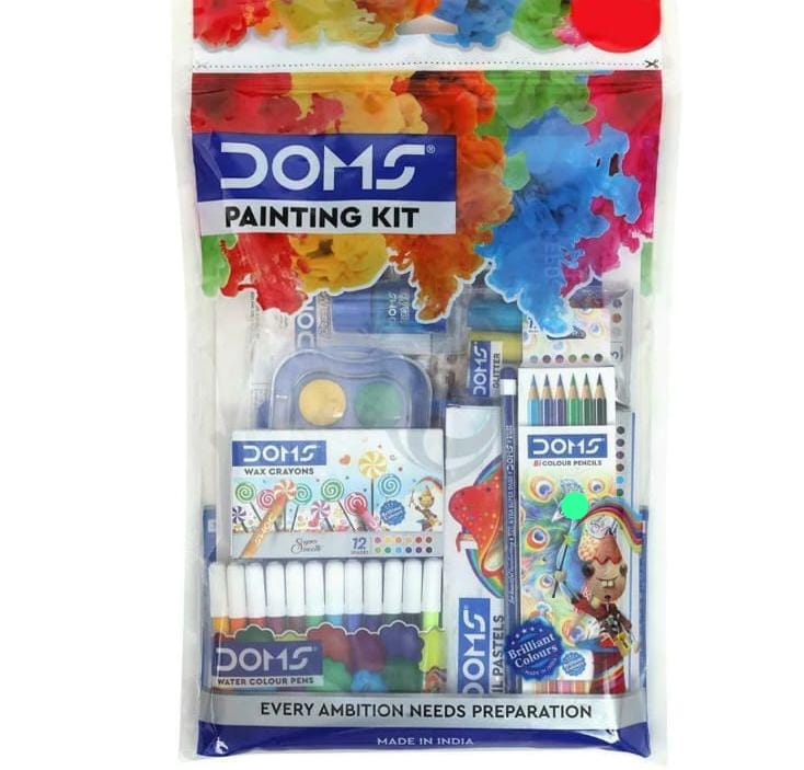 DOMS Painting Kit Pack of 8 Items for Kids Artists Office